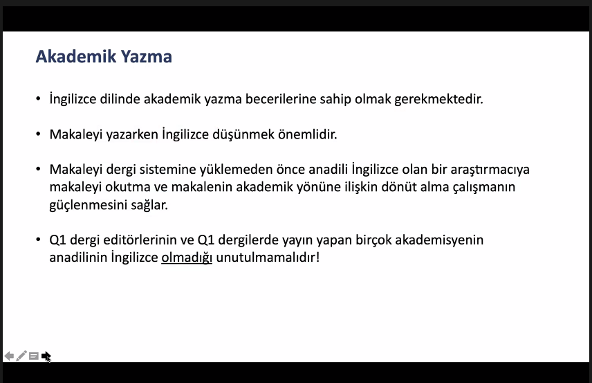 Üniversitemizde “Uluslararası Saygın Dergilerde Yayın Yapma Süreçleri” Konulu Hizmet İçi Eğitim Programı Gerçekleştirildi-1