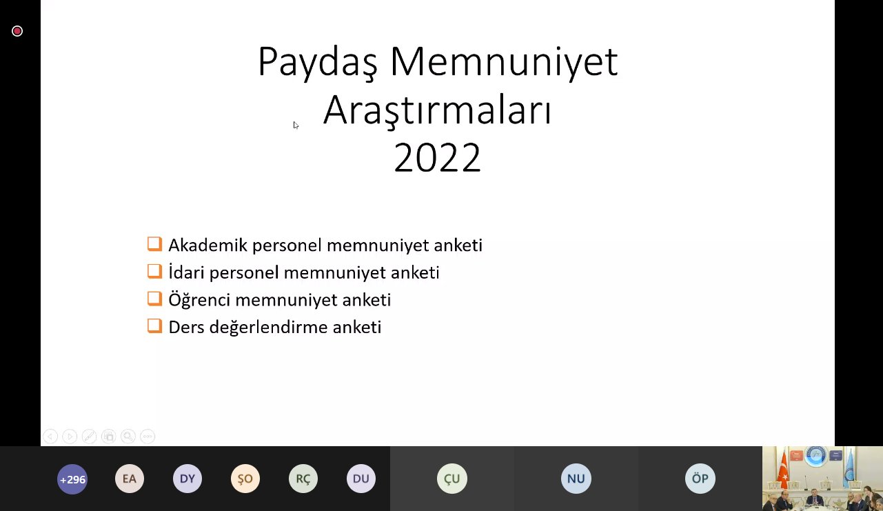 “Kalite Komisyonu Paydaş Bilgilendirme Toplantısı” Rektörümüz Prof. Dr. Musa Yıldız’ın Başkanlığında Gerçekleştirildi-1