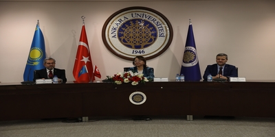 Rektörümüz Prof. Dr. Musa Yıldız, Ankara Üniversitesinin Düzenlediği Güney Kazakistan Devlet Pedagoji Üniversitesi Rektörü Doç. Dr. Gulzhan Sugirbayeva’ya Dostluk Payesi Beratı Takdim Töreni’ne Katıldı