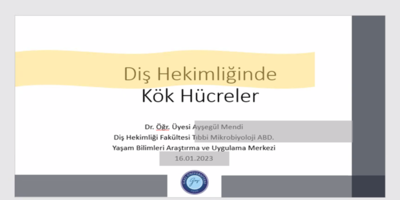 Üniversitemizde "Diş Hekimliğinde Kök Hücreler” Konferansı Düzenlendi