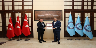 Aksaray Valisi Doç. Dr. Hamza Aydoğdu, Rektörümüz Prof. Dr. Musa Yıldız’ı Ziyaret Etti