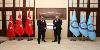 Sakarya Uygulamalı Bilimler Üniversitesi Rektörü Prof. Dr. Mehmet Sarıbıyık, Rektörümüz Prof. Dr. Musa Yıldız’ı Ziyaret Etti