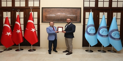 Kuzey Makedonya Cumhuriyeti Eğitimi Geliştirme Bürosu Müdürü Abdülfeta Feta, Rektör Yardımcımız Prof. Dr. Yücel Gelişli’yi Ziyaret Etti