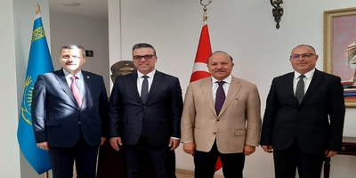 Rektörümüz Prof. Dr. Musa Yıldız, Türkiye Cumhuriyeti Almaata Başkonsolosu Evren Müderrisoğlu’nu Ziyaret Etti