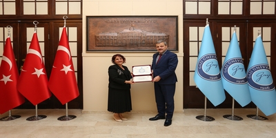 Yüksek İhtisas Üniversitesi Rektörü Prof. Dr. Rabet Gözil, Rektörümüz Prof. Dr. Musa Yıldız’ı Ziyaret Etti