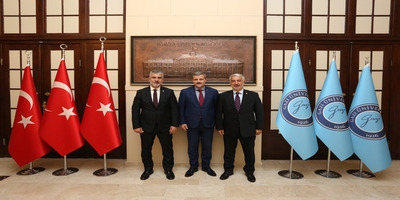 Trabzon Milletvekilleri Vehbi Koç ve Yılmaz Büyükaydın Rektörümüz Prof. Dr. Musa Yıldız’ı Ziyaret Etti