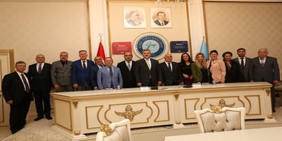 Azerbaycan Lenkeran Üniversitesi Rektörü Prof. Dr. Natiq İbrahimov, Rektörümüz Prof. Dr. Musa Yıldız’ı Ziyaret Etti