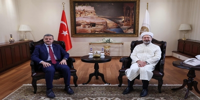 Rektörümüz Prof. Dr. Musa Yıldız, Diyanet İşleri Başkanı Ali Erbaş’ı Ziyaret Etti