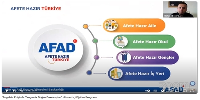 “Engelsiz Erişimle Yangında Doğru Davranışlar” Hizmet İçi Eğitimi Gerçekleştirildi