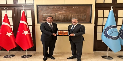 Ostim Teknik Bilimler Meslek Yüksekokulu Müdürü Doç. Dr. Alpay Özer, Rektörümüz Prof. Dr. Musa Yıldız’ı Ziyaret Etti