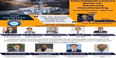 Üniversitemiz Mühendislik Fakültesi Makine Mühendisliği Bölümü Tarafından “International Lecture Series on Advanced Manufacturing-1” Düzenlendi