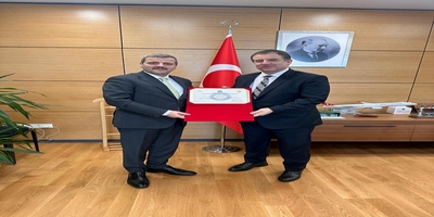 Rektörümüz Prof. Dr. Musa Yıldız, Eti Maden Genel Müdürü Yalçın Aydin’i Ziyaret Etti