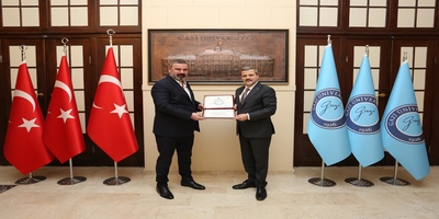 Çaykur Rizespor Başkanı İbrahim Turgut, Rektörümüz Prof. Dr. Musa Yıldız’ı Ziyaret Etti