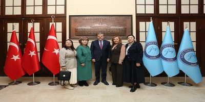 L.N. Gumilev Adındaki Avrasya Mili Üniversitesi Öğretim Üyeleri Rektörümüz Prof. Dr. Musa Yıldız’ı Ziyaret Etti