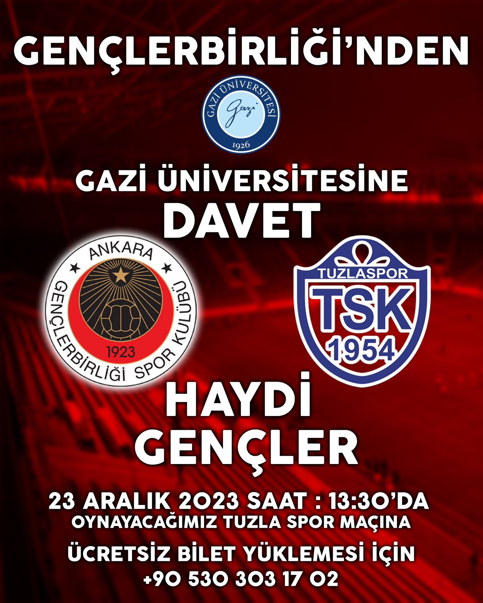 gençlerbirliği davet