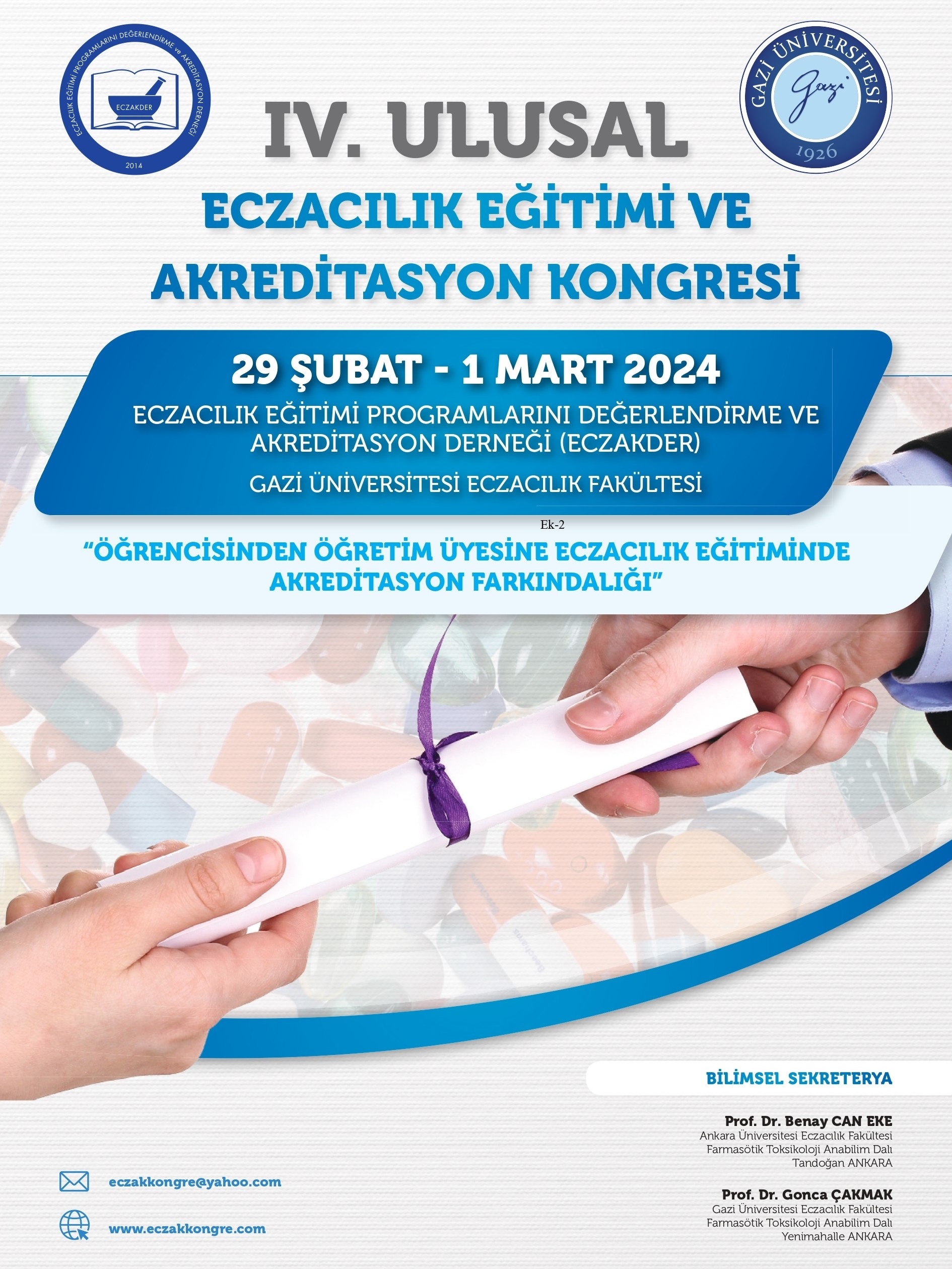 IV. Ulusal Eczacılık Eğitimi ve Akreditasyon Kongresi