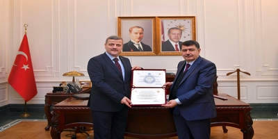 Rektörümüz Prof. Dr. Musa Yıldız, Ankara Valisi Vasip Şahin’i Ziyaret Etti