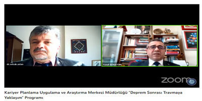 Üniversitemizde “Deprem Sonrası Travmaya Yaklaşım” Konulu Program Düzenlendi