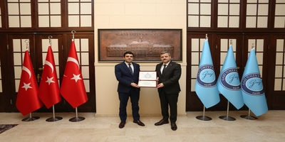 Ankara Müzik ve Güzel Sanatlar Üniversitesi Rektörü Prof. Dr. Erhan Özden Rektörümüz Prof. Dr. Musa Yıldız’ı Ziyaret Etti