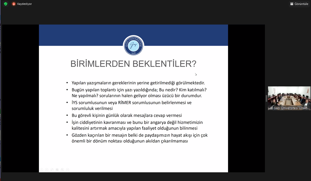 “RİMER-Karekod Geri Bildirim Toplama Aracı Alt Yapı Kullanımı”na İlişkin Bilgilendirme Toplantısı Düzenlendi-1