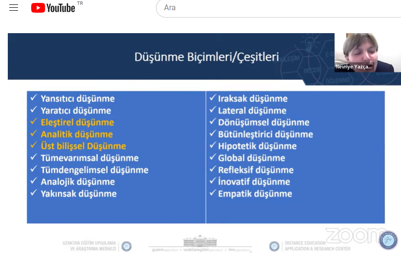 “Eleştirel Analitik Düşünme Becerilerinin Kazanım Yolları” Konulu Hizmet İçi Eğitim Düzenlendi-1