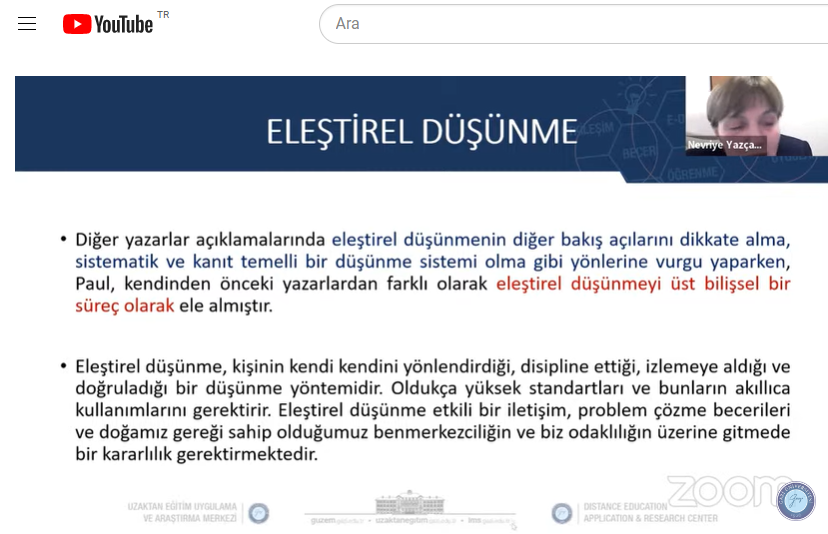 “Eleştirel Analitik Düşünme Becerilerinin Kazanım Yolları” Konulu Hizmet İçi Eğitim Düzenlendi-1