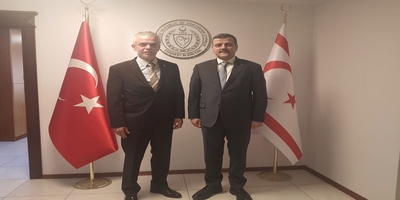 Rektörümüz Prof. Dr. Musa Yıldız, KKTC Ankara Büyükelçisi İsmet Korukoğlu’na İade-i Ziyarette Bulundu