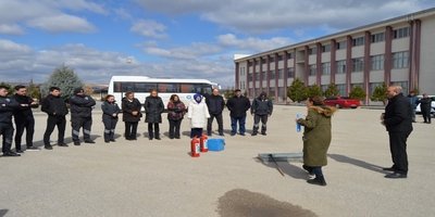TUSAŞ Kazan Meslek Yüksekokulunda Yangın Eğitimi ve Tatbikatı Yapıldı