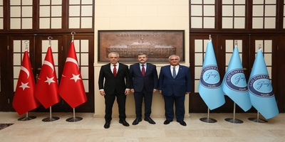 KKTC Ankara Büyükelçisi İsmet Korukoğlu Rektörümüz Prof. Dr. Musa Yıldız’ı Ziyaret Etti