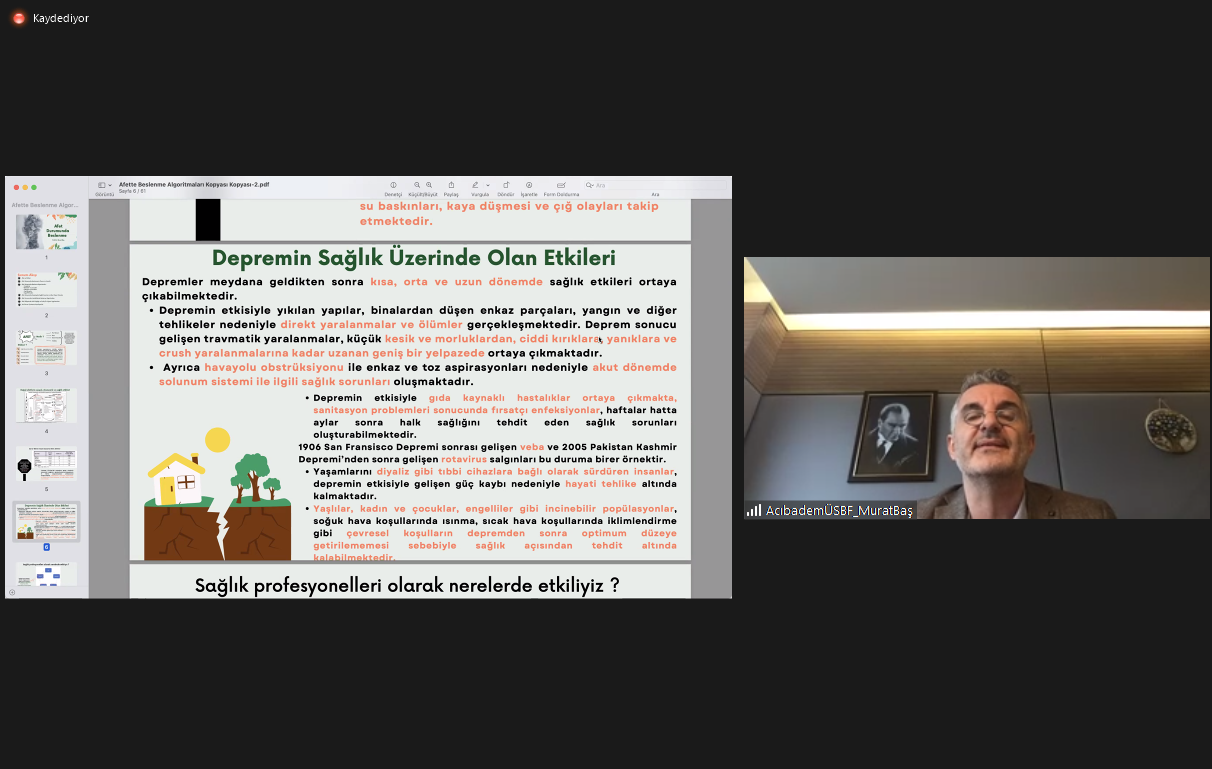 Afetle Mücadele Semineri-5: Afet Durumlarında Beslenme Yaklaşımı-1