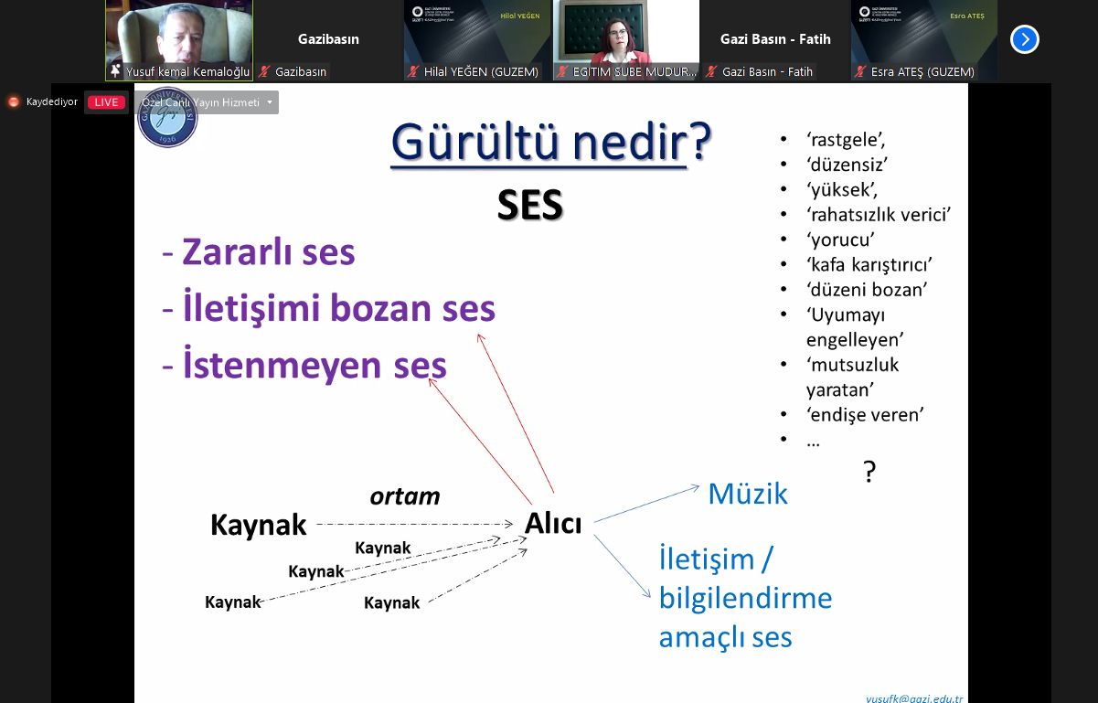 “Gürültünün Hayatımıza Etkileri” Konulu Hizmet İçi Eğitim Düzenlendi-1