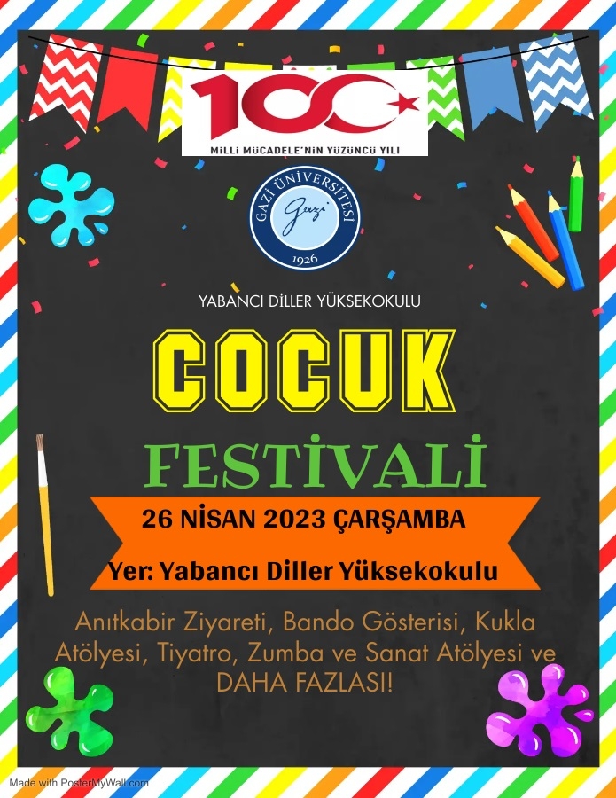 Yabancı Diller Yüksekokulu Çocuk Festivali