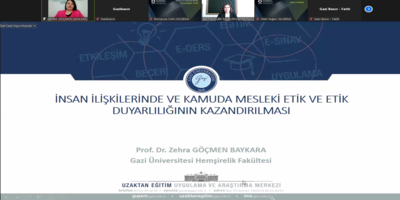 “İnsan İlişkilerinde ve Kamuda Mesleki Etik ve Etik Duyarlılığının Kazandırılması” Konulu Hizmet İçi Eğitim Programı Düzenlendi