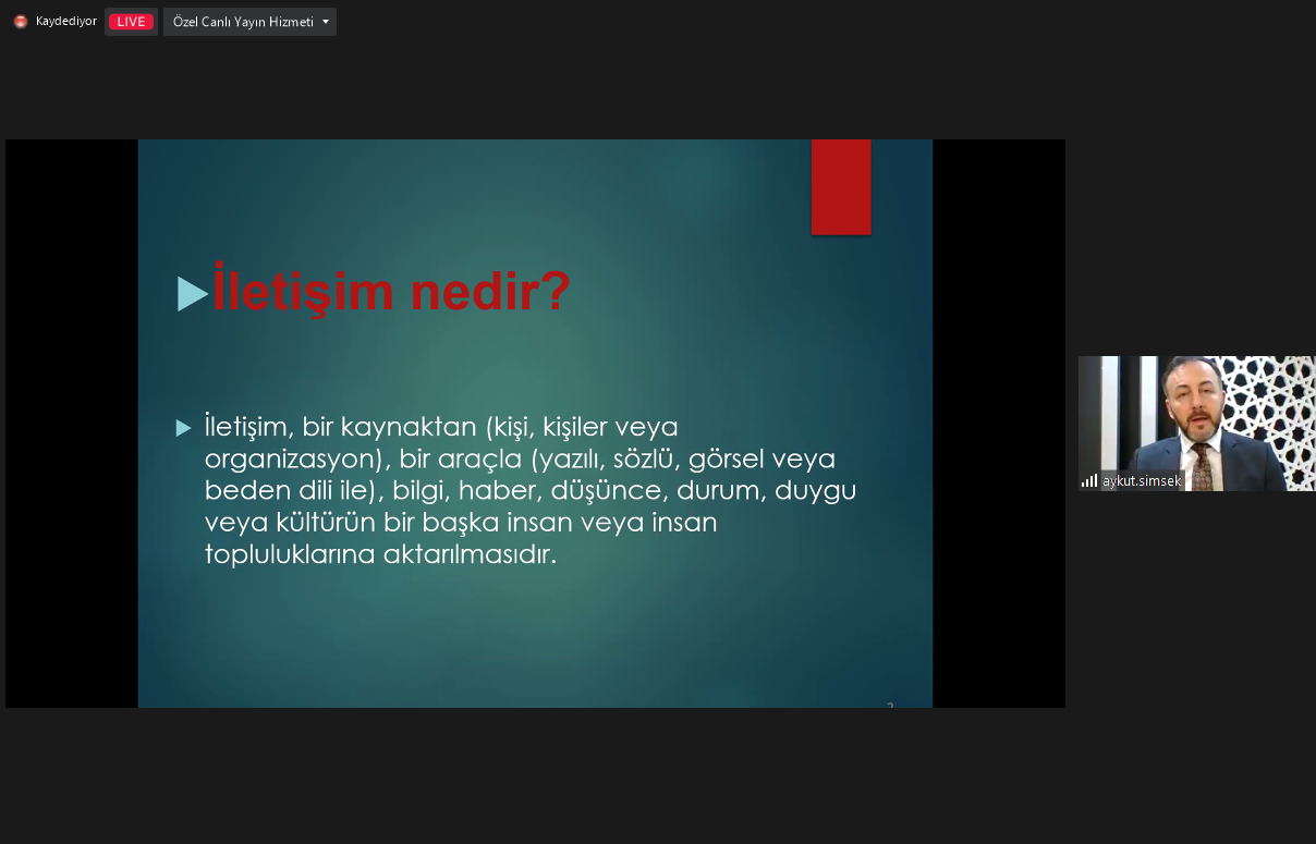 “İletişim, Etkili Güzel Konuşma ve Diksiyon” Konulu Hizmet İçi Eğitim Düzenlendi-1