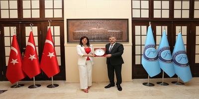 Prof. Dr. Sema Bilge Ocak, Rektörümüz Prof. Dr. Musa Yıldız’ı Ziyaret Etti