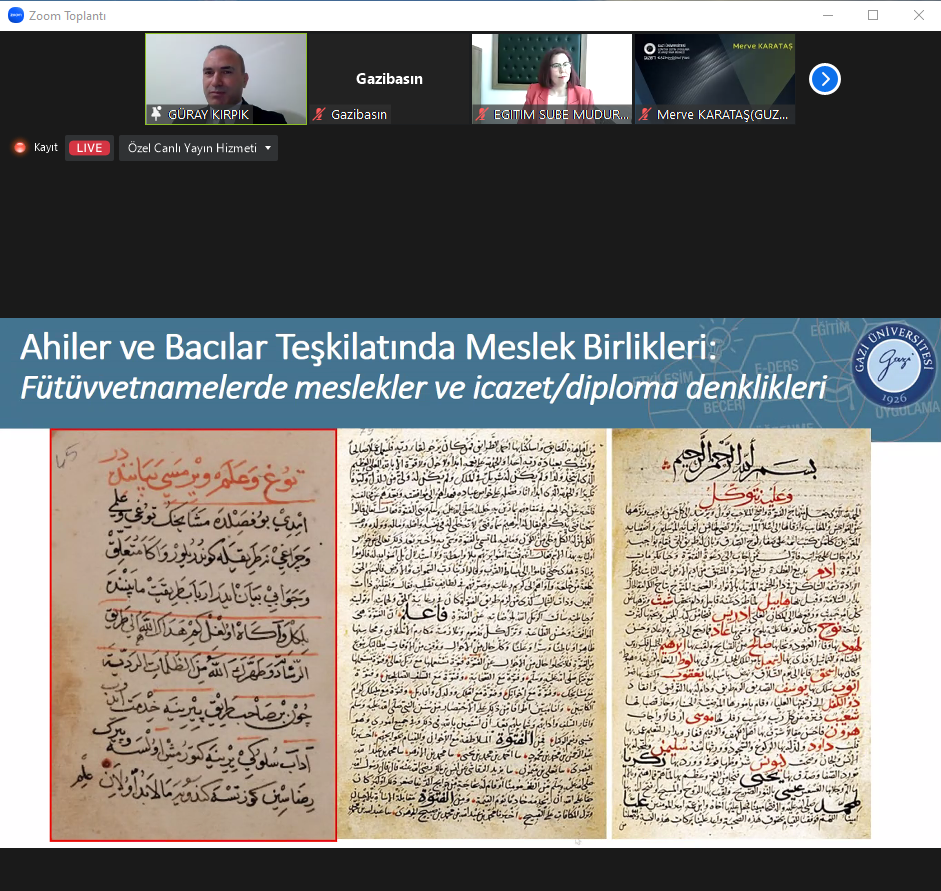 Türk Kültüründe Ahilik ve Meslek Eğitimi” Konulu Hizmet İçi Eğitimi Düzenlendi-1