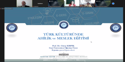 “Türk Kültüründe Ahilik ve Meslek Eğitimi” Konulu Hizmet İçi Eğitim Programı Düzenlendi