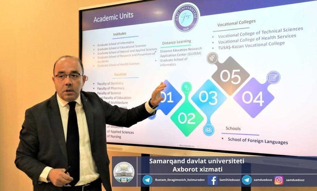 Özbekistan Semerkant Devlet Üniversitesini ziyaret-1