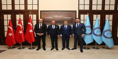 Ankara Sanayi Odası Başkanı Seyit Ardıç Rektörümüz Prof. Dr. Musa Yıldız’ı Ziyaret Etti