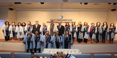 Diş Hekimliği Fakültesinde “Akademik Yükselme ve Biniş Giyme Töreni” Düzenlendi