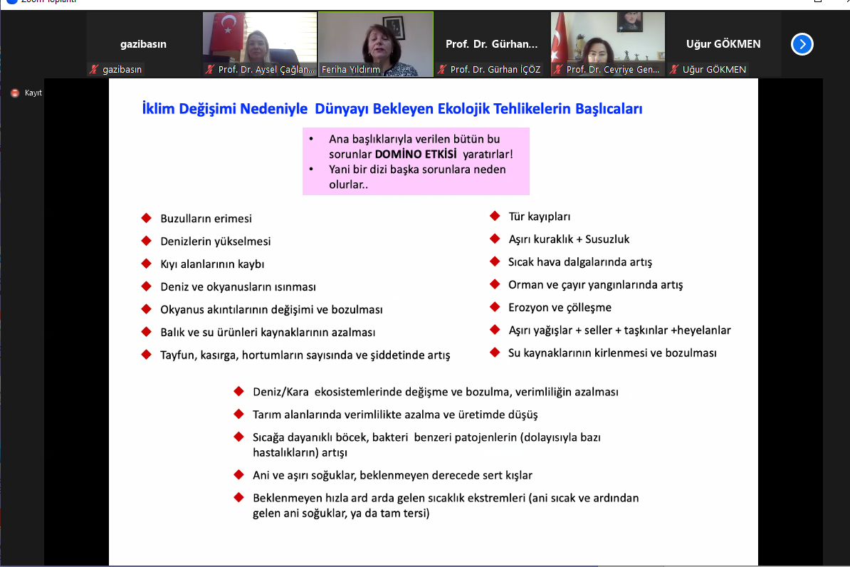 Üniversitemizde “22. Yüzyılın Eşiğinde İklim Değişimi ve Geleceğimiz” Konulu Seminer Düzenlendi-1