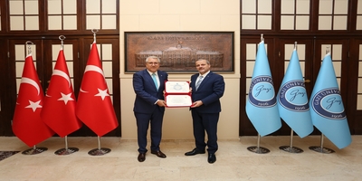 Ege Üniversitesi Rektörü Prof. Dr. Necdet Budak, Rektörümüz Prof. Dr. Musa Yıldız’ı Ziyaret Etti