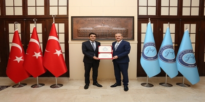 Ankara Müzik ve Güzel Sanatlar Üniversitesi Rektörü Prof. Dr. Erhan Özden, Rektörümüz Prof. Dr. Musa Yıldız’ı Ziyaret Etti