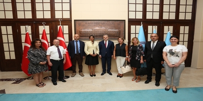 ABD Ankara Büyükelçiliği Kamu Diplomasisi Sorumlu Elçi Müsteşar Viraj Lebailly, Rektörümüz Prof. Dr. Musa Yıldız’ı Ziyaret Etti