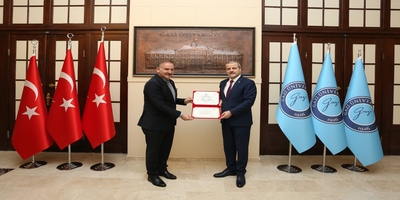 Harran Üniversitesi Rektörü Prof. Dr. Mehmet Tahir Güllüoğlu, Rektörümüz Prof. Dr. Musa Yıldız’ı Ziyaret Etti