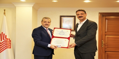 Rektörümüz Prof. Dr. Musa Yıldız, Vakıflar Genel Müdürü Sinan Aksu’yu Ziyaret Etti