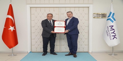 Rektörümüz Prof. Dr. Musa Yıldız, Mesleki Yeterlilik Kurumu Başkanı Prof. Dr. Mustafa Necmi İlhan’ı Ziyaret Etti