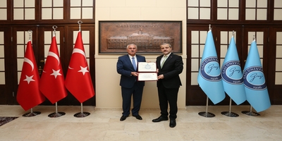 Yargıtay Başkanı Mehmet Akarca, Rektörümüz Prof. Dr. Musa Yıldız’ı Ziyaret Etti