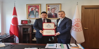 Rektörümüz Prof. Dr. Musa Yıldız, Ulaştırma ve Alt Yapı Bakanlığı Bakan Yardımcısı Osman Boyraz’ı Ziyaret Etti