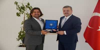 Rektörümüz Prof. Dr. Musa Yıldız, Türkiye Enerji Nükleer ve Maden Araştırma Kurumu Başkan Yardımcısı Prof. Dr. Uğur Çevik’i Ziyaret Etti